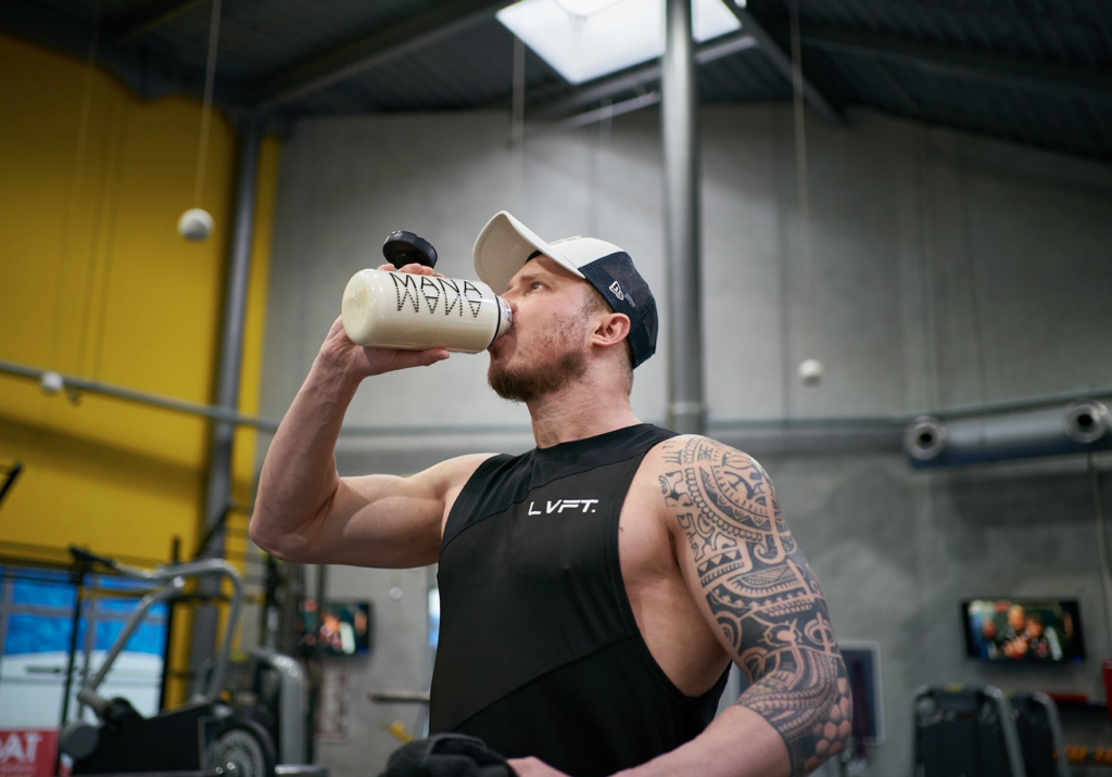 To maintain the form, you need to drink a protein cocktail
